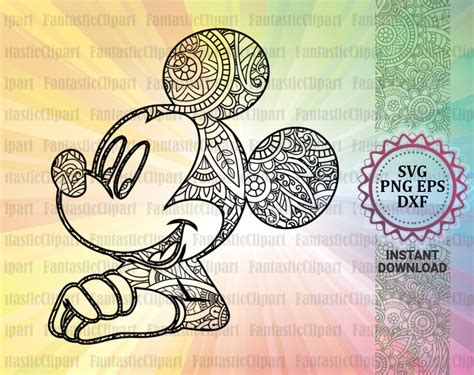 Mickey Mandala SVG Mickey Mandala SVG: A Journey Into Intricate Disney-Inspired Art