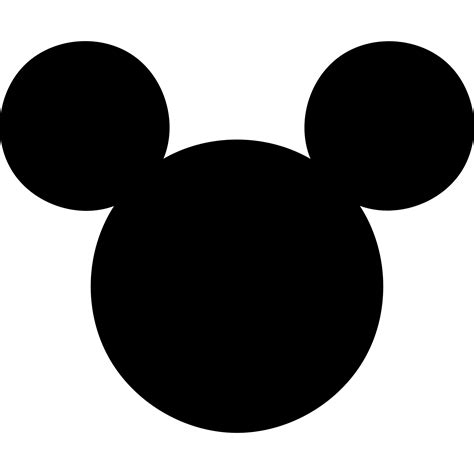 Mickey Head Silhouette SVG Mickey Head Silhouette SVG: A Timeless Icon For Endless Creativity