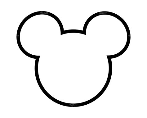 Mickey Head Outline SVG H1: Mickey Head Outline SVG: A Timeless Icon For Creative Expression