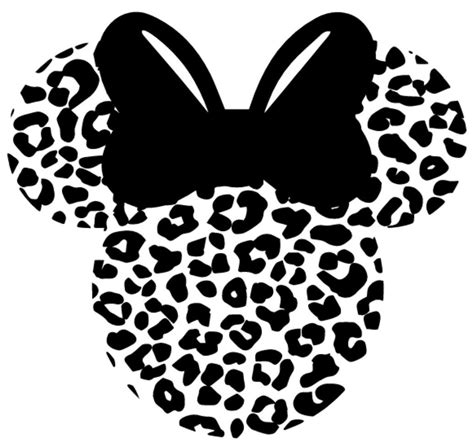 Leopard Minnie Mouse SVG Free Leopard Minnie Mouse SVG: A Fashionable And Versatile Design For DIY Projects