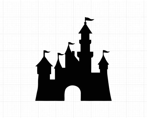 Disney Castle Outline SVG Disney Castle Outline SVG: Capture The Enchantment Of The Magic Kingdom