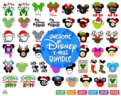 Christmas Mickey Disney SVG Bundles‬ H1: Christmas Mickey Disney SVG Bundles: A Festive Way To Celebrate The Season