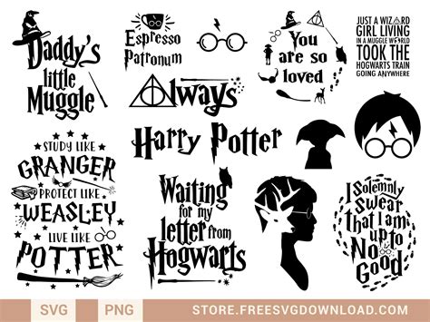 Harry Potter SVG Files Free ‪ Harry Potter SVG Files: Unleash The Magic Of The Wizarding World