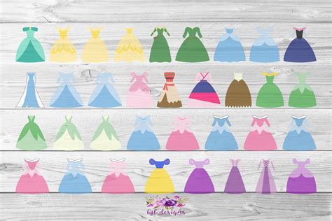 Disney Princess Dresses SVG Disney Princess Dresses SVG: A Timeless Enchantment For Every Royal Heart