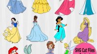 Princess SVG Disney Free ‪ Princess SVG Disney Free: Unleash The Magic Of Your Favorite Disney Princesses