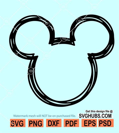 Mickey Ears Outline SVG Mickey Ears Outline SVG: A Guide To Downloading And Using The Iconic Symbol