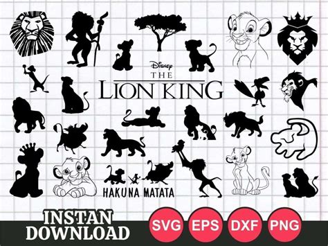 Lion King ‪‬disney SVG Bundles Lion King Disney SVG Bundles: Unlocking The Magic Of The Savannah