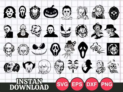 Horror Character SVG Horror Character SVG: Unleashing The Chilling And The Macabre In Digital Art