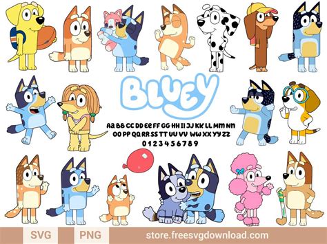 Bluey Characters SVG Free Bluey Characters SVG Free: Bring The Beloved Animated World To Life