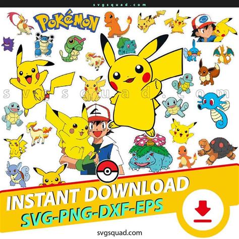 Pokemon SVG Cut Files Pokémon SVG Cut Files: Unlocking The World Of Pokémon Crafting