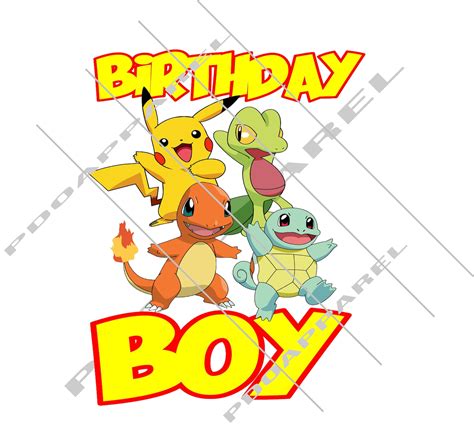 Pokemon Birthday SVG Free Pokémon Birthday SVG Free: Celebrate Your Special Day With Iconic Characters