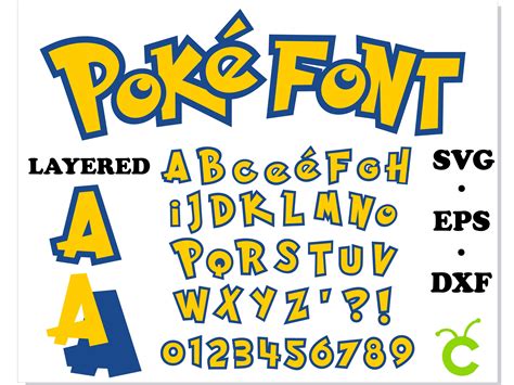 Pokemon Font SVG Pokémon Font SVG: A Comprehensive Guide To Download