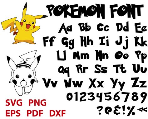 Pokemon Font SVG Free Pokémon Font SVG Free: Download And Unleash The Power Of Nostalgic Pixel Art