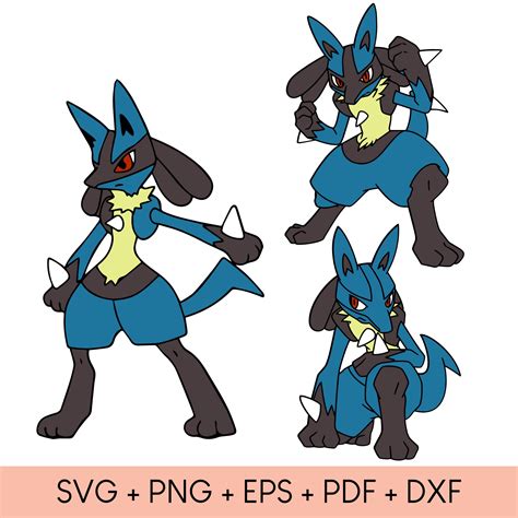 Pokemon Lucario SVG Pokémon Lucario SVG: An In-Depth Exploration Of The Azure Aura Warrior