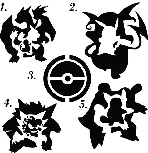 Pokemon Stencils SVG Pokemon Stencils SVG: Unleash Your Inner Pokemon Master With Creative Crafts