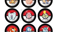 Pokemon Cupcake Toppers SVG H1: Pokémon Cupcake Toppers SVG: Elevate Your Party With Iconic Character Charm