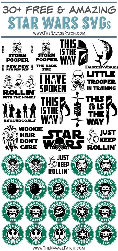 Star Wars SVGs Free Star Wars SVGs Free: Unleash The Force In Your Creative Projects