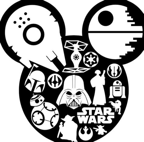 Star Wars Mickey Ears SVG Free Star Wars Mickey Ears SVG Free: Unleash Your Galactic Style