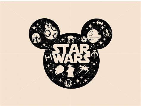 Star Wars Mickey Head SVG Star Wars Mickey Head SVG: A Guide To The Ultimate Disney-Star Wars Fusion