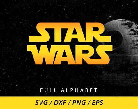 Star Wars Letters SVG Star Wars Letters SVG: Unleash The Power Of The Force In Your Designs