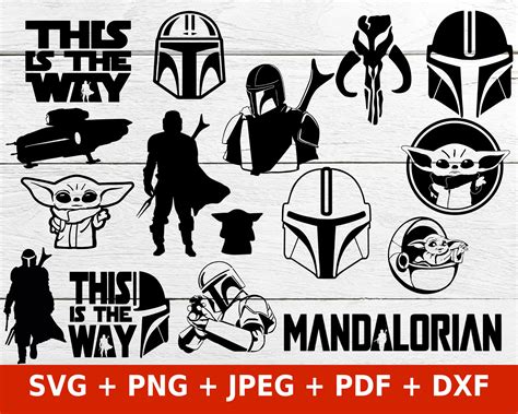 Star Wars Mandalorian SVG The Ultimate Guide To Star Wars Mandalorian SVGs: Unleash Your Inner Warrior