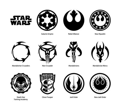 Star Wars Symbols SVG Star Wars Symbols SVG: A Comprehensive Guide To The Iconic Emblems Of A Galaxy Far