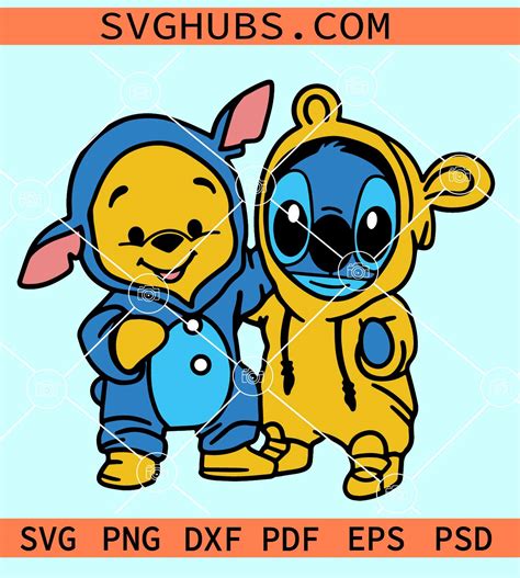 Winnie The Pooh And Stitch SVG Winnie The Pooh And Stitch: A Dynamic Duo In The World Of SVGs