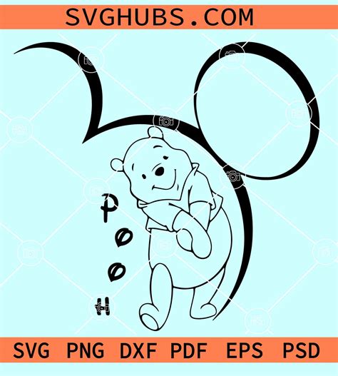 Winnie The Pooh Ears SVG Winnie The Pooh Ears SVG: Unleash The Magic Of The Hundred Acre Wood