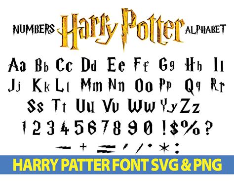 Harry Potter SVG Letters Harry Potter SVG Letters: A Magical Collection For Enchanting Creations