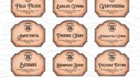 Harry Potter Potion Labels SVG Harry Potter Potion Labels SVG: An Enchanting Collection For Magical Creations