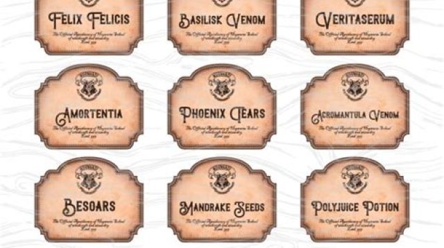 Harry Potter Potion Labels SVG Harry Potter Potion Labels SVG: An Enchanting Collection For Magical Creations