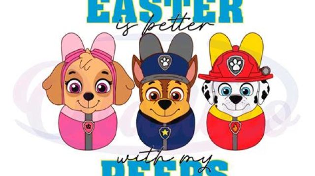 Easter Paw Patrol SVG Easter Paw Patrol SVG: An Unforgettable Celebration With Your Beloved Pups