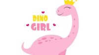 Dinosaur SVG For Girl Dinosaur SVG For Girls: Unleash The Prehistoric Power