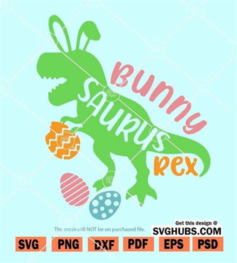 Dinosaur Easter SVG Free Dinosaur Easter SVG Free: Unleash The Prehistoric Charm For Your Easter Celebrations