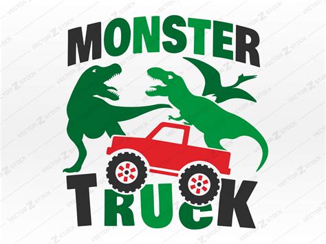 Dinosaur Monster Truck SVG Dinosaur Monster Truck SVG: Unleash The Prehistoric Power In Your Designs