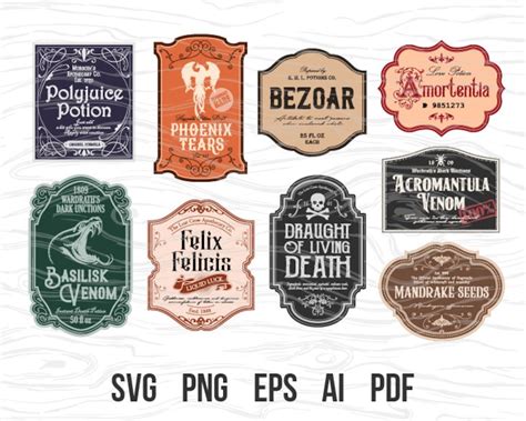 Harry Potter Potion SVG Harry Potter Potions SVG: A Magical Collection For Wizards And Witches