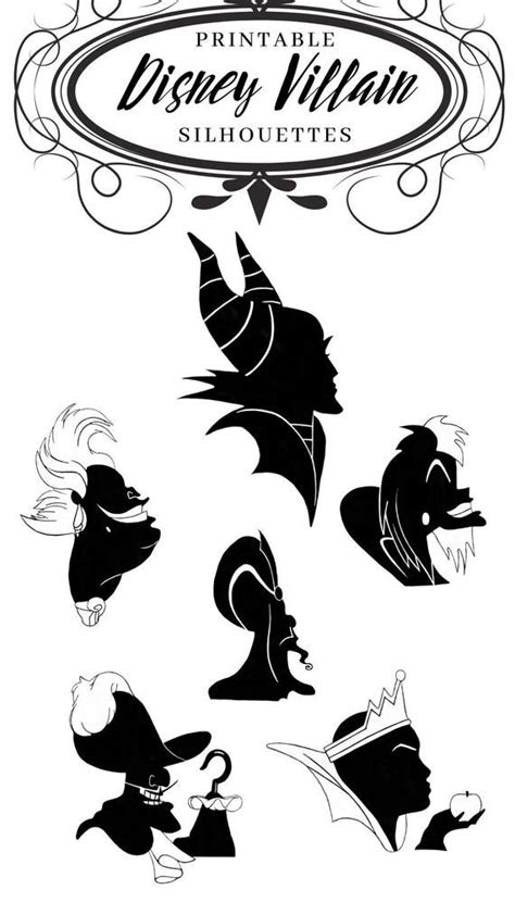 Disney Villains Silhouette Disney Villains: A Silhouette Of Darkness