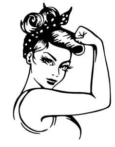 Rosie The Riveter Silhouette Rosie The Riveter Silhouette: A Symbol Of Female Empowerment And American Patriotism