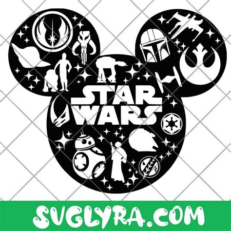 Disney Star Wars SVG Disney Star Wars SVG: Unlocking The Galactic Imagination For Creative Projects