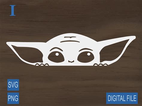 Peeking Yoda SVG Peeking Yoda SVG: Unleash The Power Of The Force In Your Designs