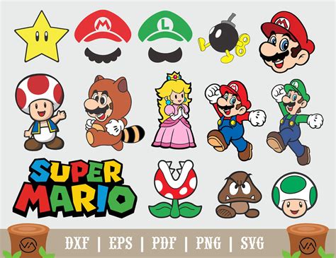 Mario Characters SVG Mario Characters SVG: The Ultimate Guide To Scalable Vector Graphics Of Beloved Nintendo Icons