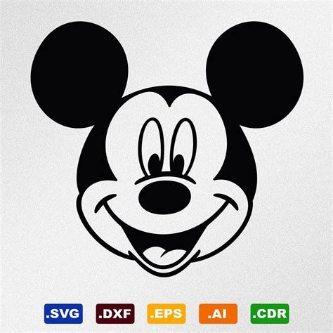 Mickey Mouse SVG Face Mickey Mouse SVG Face: A Timeless Icon For Creative Expression