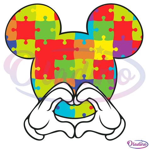 Mickey Mouse Autism SVG Mickey Mouse Autism SVG: A Symbol Of Inclusion And Acceptance