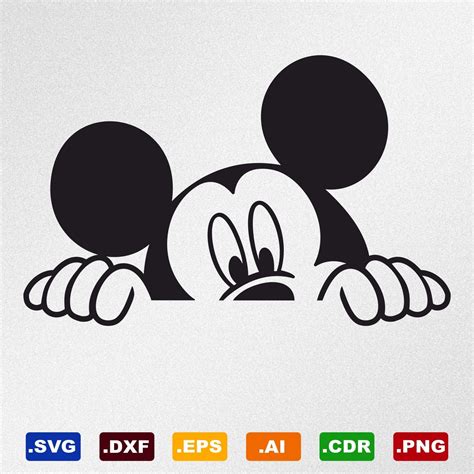 Mickey Mouse Peek A Boo SVG Mickey Mouse Peek A Boo SVG: A Timeless Classic For Your Craft Projects