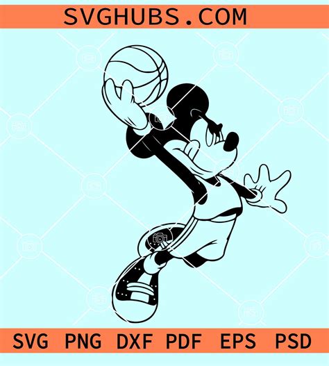 Mickey Mouse Basketball SVG Mickey Mouse Basketball SVG: A Comprehensive Guide For SVG Lovers