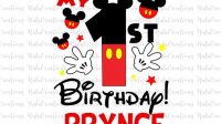 Mickey Mouse 1st Birthday SVG Mickey Mouse 1st Birthday SVG: A Comprehensive Guide