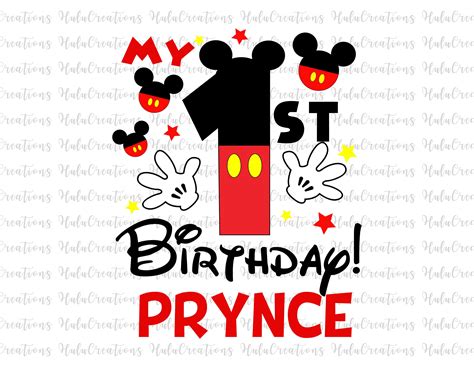 Mickey Mouse 1st Birthday SVG Mickey Mouse 1st Birthday SVG: A Comprehensive Guide