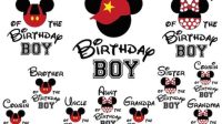 Mickey Mouse Birthday Boy SVG Mickey Mouse Birthday Boy SVG: A Delightful Celebration For Your Little One