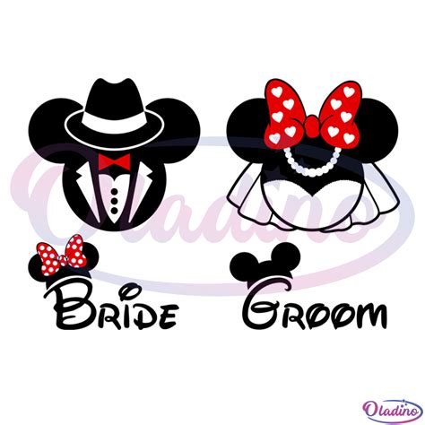 Minnie Mouse Bride SVG Minnie Mouse Bride SVG: Capture The Enchanting Essence Of The Disney Princess