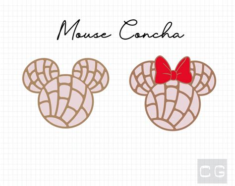 Minnie Mouse Concha SVG Minnie Mouse Concha SVG: A Sweet Fusion Of Mexican And Disney Traditions